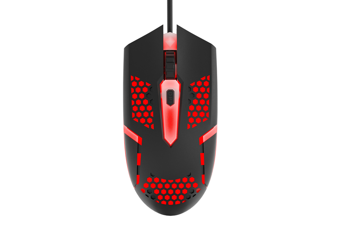 Éclairage LED 8108 Puce réglable DPI Conception compacte portable Mouse de jeu largement applicable