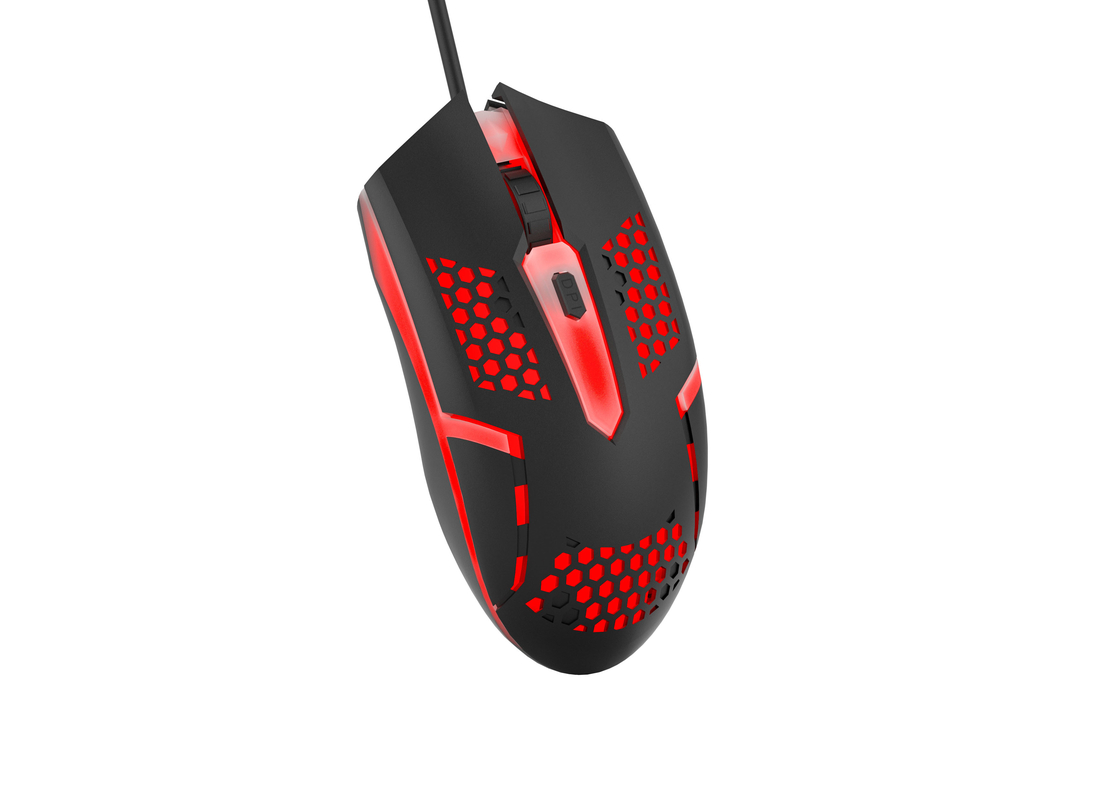 Éclairage LED 8108 Puce réglable DPI Conception compacte portable Mouse de jeu largement applicable