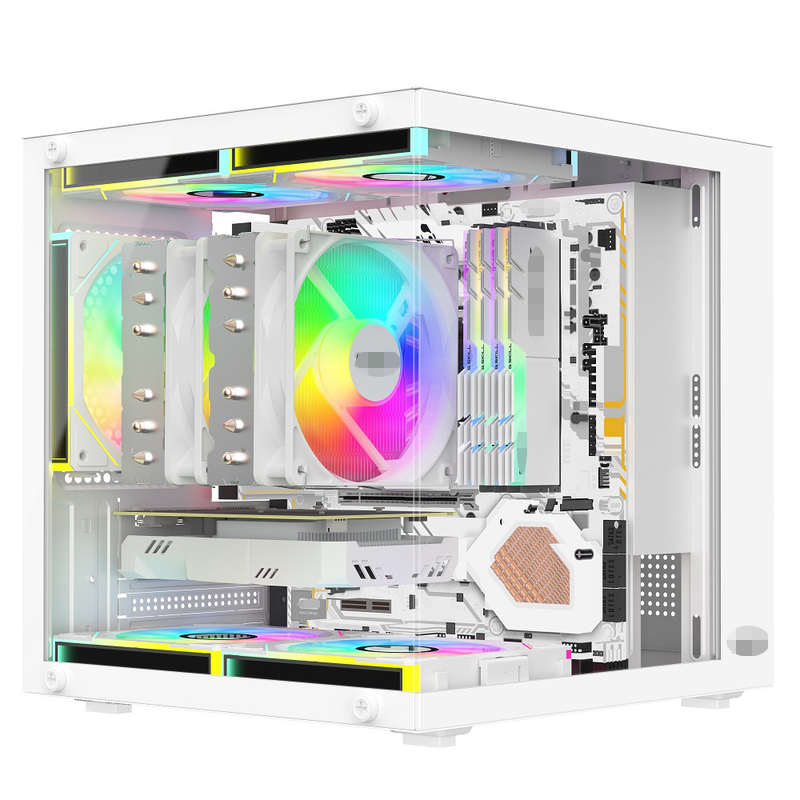 MATX/ITX Casse PC Prend en charge les cartes graphiques jusqu'à 320 mm CPU refroidisseurs jusqu'à 165 mm 1 HDD 2 SSDs 3 X 12CM Ventilateurs pour de l'argent