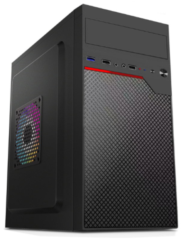 Prend en charge MicroATX MIniATX avec 4 emplacements d'expansion 2HDDs 2 SSDs 12cm et 8cm montures de ventilateur Compact Lightweight Computer Case Pour de l'argent