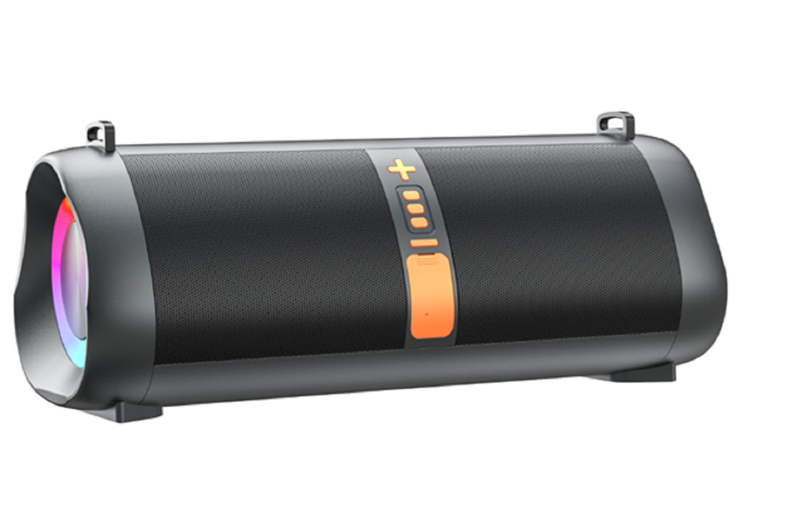 Double haut-parleurs 20W 7.4V 5000mAh batterie au lithium PVC ABS Mesh métallique Prend en charge Bluetooth USB TF FM Pour les amateurs de plein air