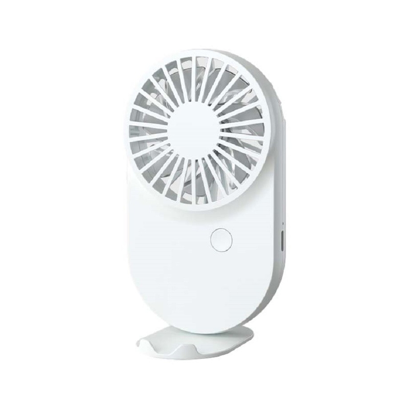 Ventilateurs portables de design rose blanc bleu 115g avec câble et base 3 Vitesse du vent 500mAh Batterie de type C Charge rapide