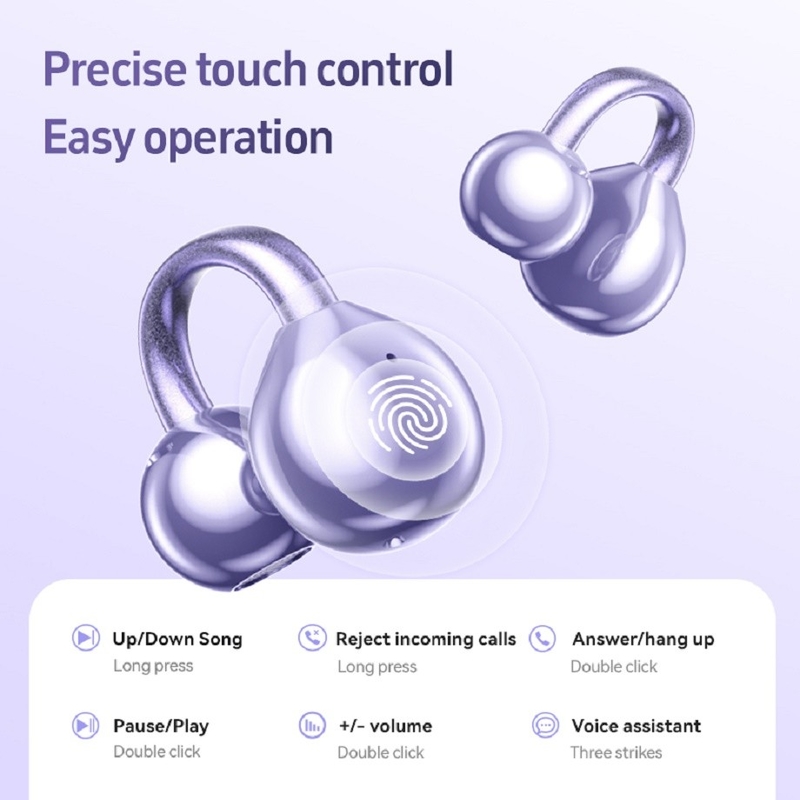 Bluetooth 5.4 A2DP/AVRCP/HFP Support haut-parleur au diaphragme en titane 4g par oreille imperméable à l'eau imperméable à la sueur pour les gens d'affaires les joueurs