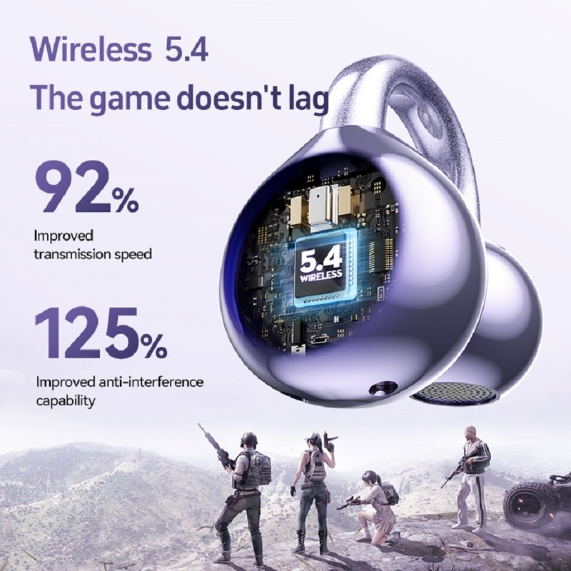 Bluetooth 5.4 A2DP/AVRCP/HFP Support haut-parleur au diaphragme en titane 4g par oreille imperméable à l'eau imperméable à la sueur pour les gens d'affaires les joueurs