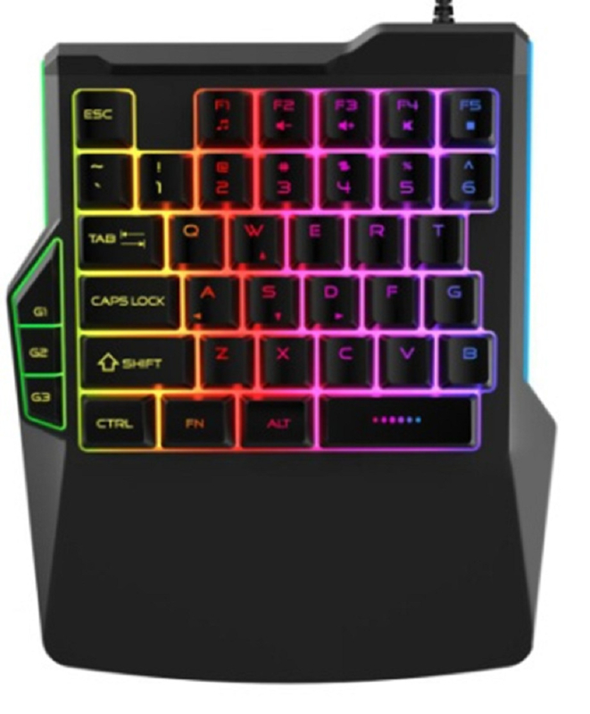 Ergonomic Design Wired Computer Keyboard 19-key Rollover Macro Function Iron Plate Counterweight Supports Monochrome / colorful Backlight