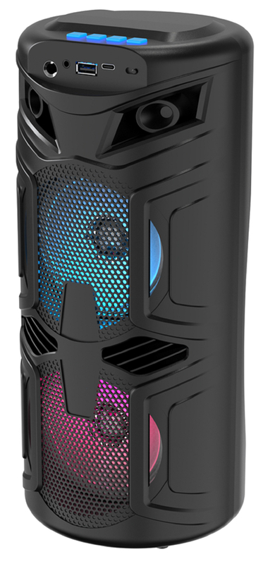 haut-parleur à 45 aimants de 4 pouces 1200mAh batterie TWS sans fil 60Hz-16kHz Réponse Bluetooth / USB / TF / FM / AUX / TWS / Microphone / Support RGB
