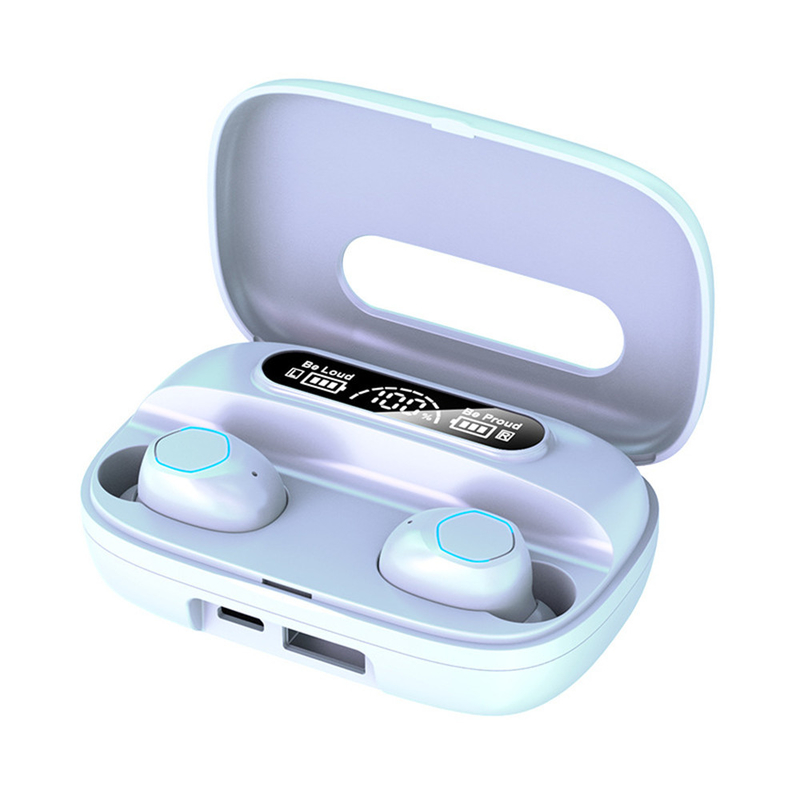 Bluetooth 5.1 écouteur Prend en charge les protocoles A2DP/AVRDP/HFP Écouteurs 40mAh Chargeur 500mAh F10 Drive dynamique pour les affaires et le sport