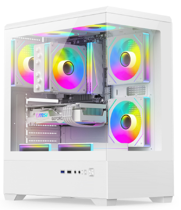 Full-size Compatible Architecture Supporting E-ATX/ATX Motherboards 330mm Graphics Cards 240mm Top-mounted Water-cooling Grid Computer Case
