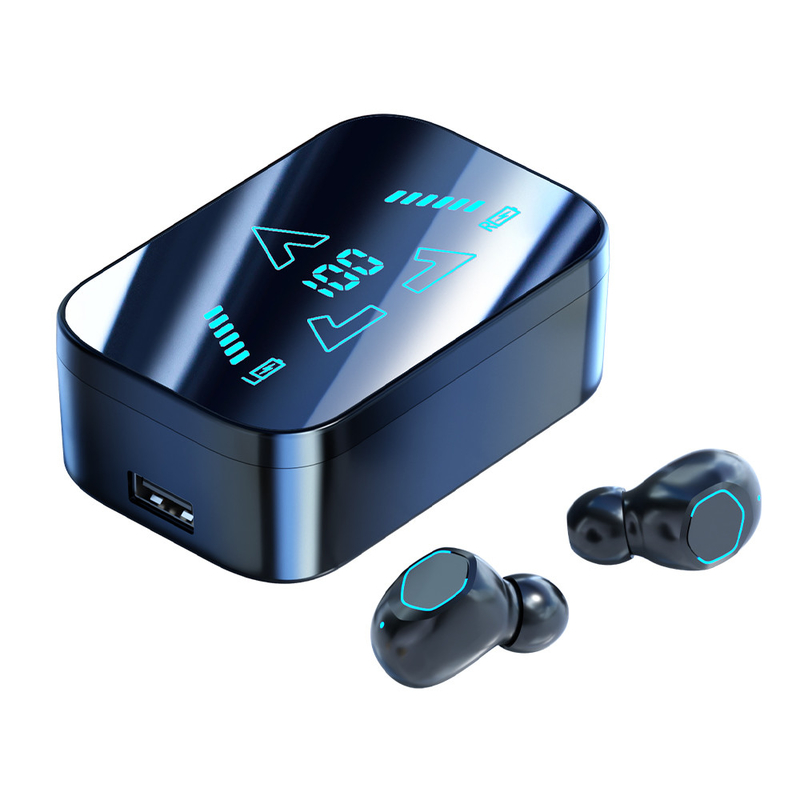 Conception de compartiment coulissant Affichage miroir intelligent Bluetooth haute vitesse 5.3 écouteur Tout temps batterie Durée de vie étanche pour les sports
