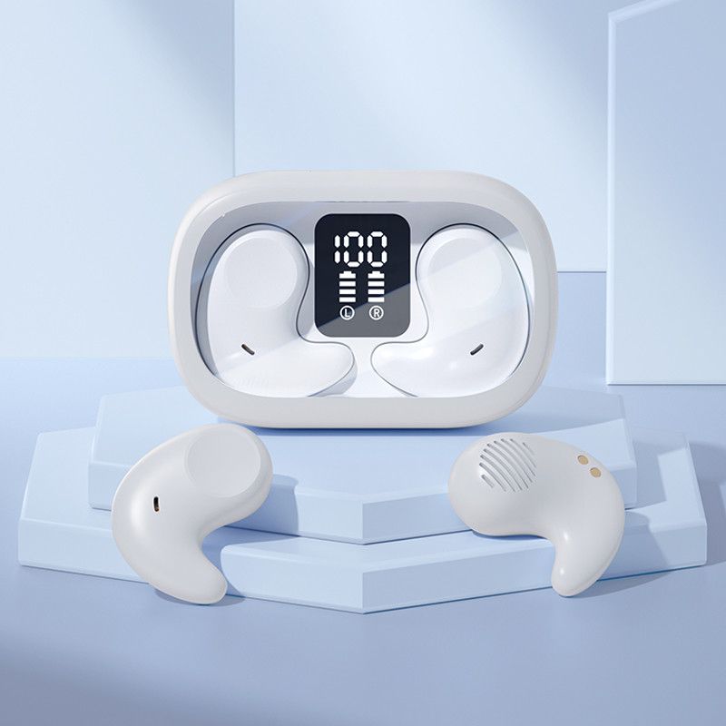 Une seule oreille 5,7 × 3,7 × 2,4 cm, léger et mince Aucune conception d'oreille pour des fonctions de sommeil latérales confortables