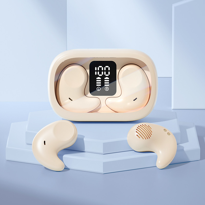 Une seule oreille 5,7 × 3,7 × 2,4 cm, léger et mince Aucune conception d'oreille pour des fonctions de sommeil latérales confortables