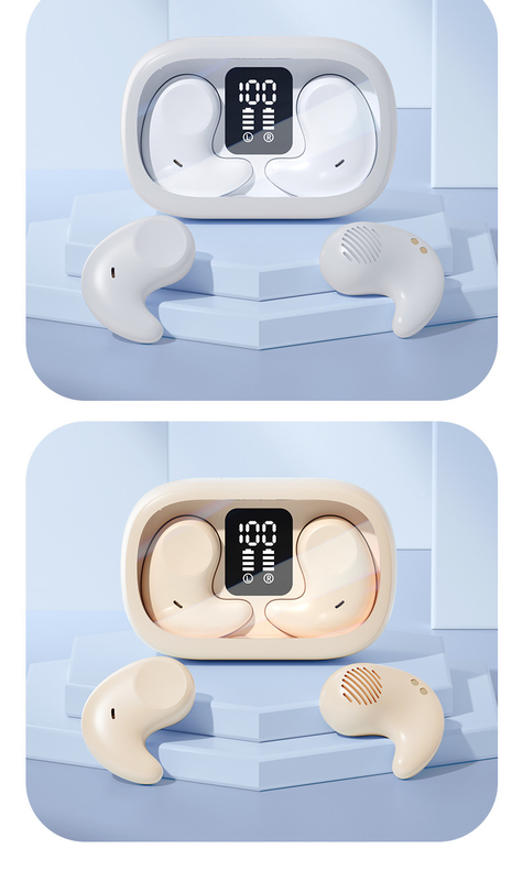 Une seule oreille 5,7 × 3,7 × 2,4 cm, léger et mince Aucune conception d'oreille pour des fonctions de sommeil latérales confortables