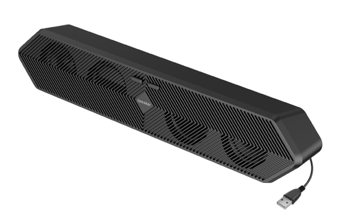 Conception minimaliste de haut-parleur de bureau avec connectivité BT et USB, pilote de 2 pouces de gamme complète 6W sortie 800mV sensibilité entrée