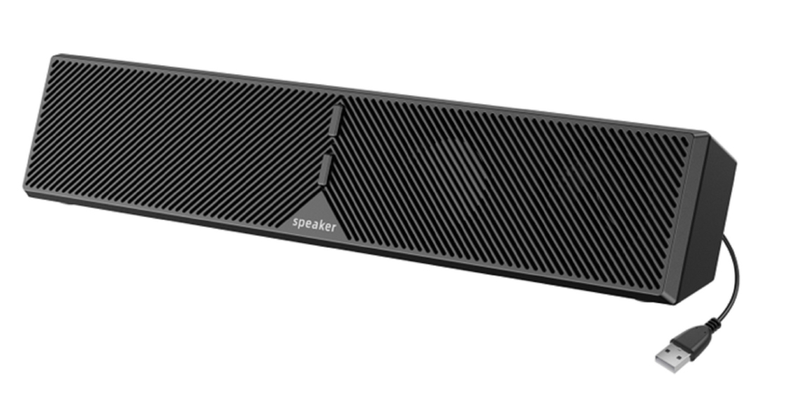 Conception minimaliste de haut-parleur de bureau avec connectivité BT et USB, pilote de 2 pouces de gamme complète 6W sortie 800mV sensibilité entrée