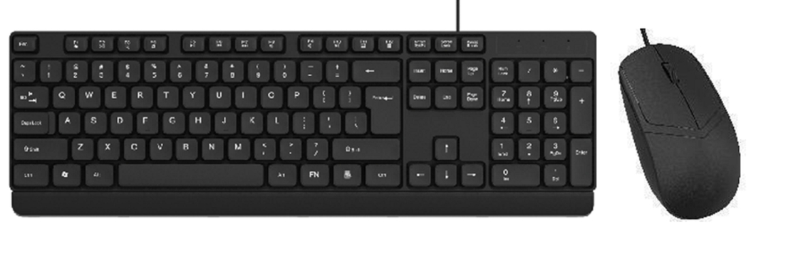 Clavier multimédia filaire à 104 touches noir imperméable à l'eau HIPS plastique USB Plug-and-play Impression de logo personnalisable.
