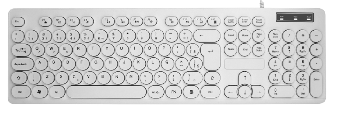 104 touches clavier USB imperméable à l'eau matériau HIPS conception ergonomique prend en charge la personnalisation du logo pour les dortoirs et plus