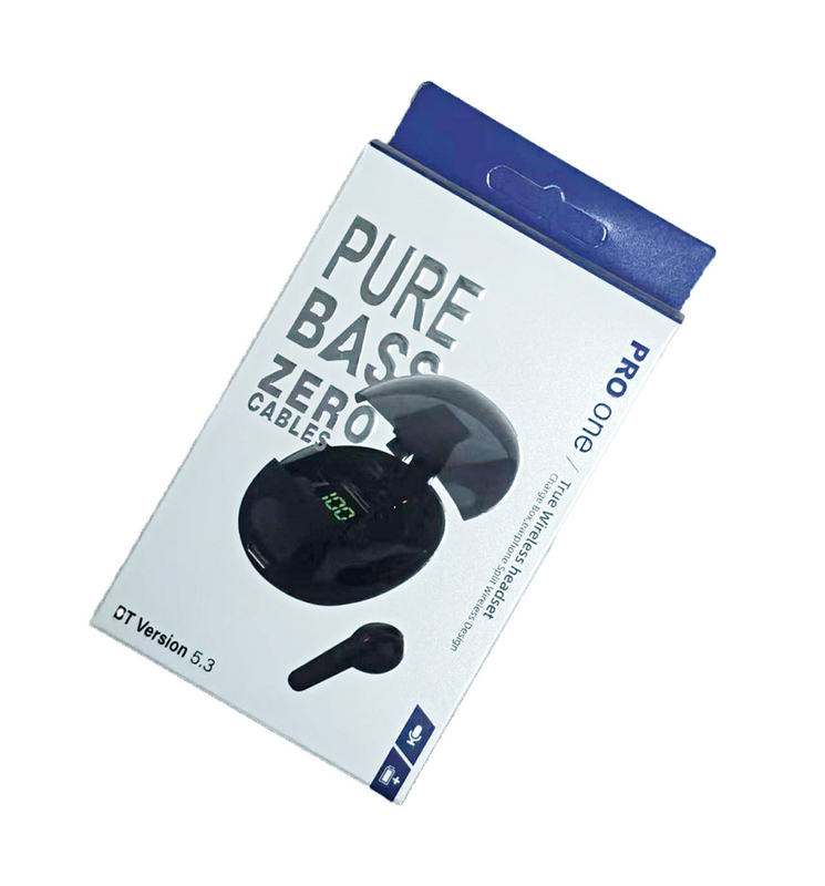ETEK TWS casque à oreille unique 32 × 18,5 × 19,5 mm F10 haut-parleur Type-C à recharge rapide Boîte couleur Emballage pour les joueurs