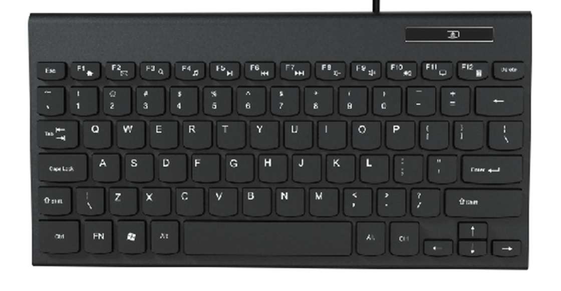 Clavier imperméable à l'eau à 79 touches ultra-mince à 14,87 mm avec des touches de film de carbone et personnalisation du logo du matériau HIPS