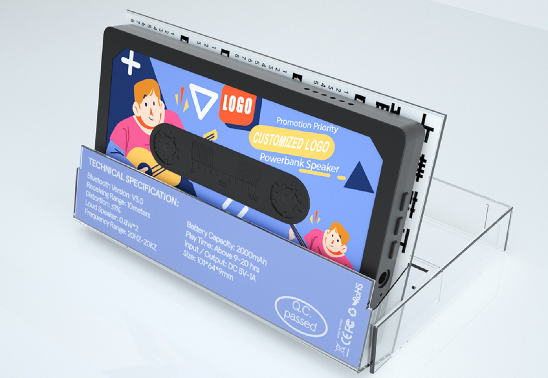 Bluetooth 5.0 Carte TF Radio FM Prend en charge une carte mémoire de 32 Go 19 mm haut-parleur à fréquence complète Style minimaliste
