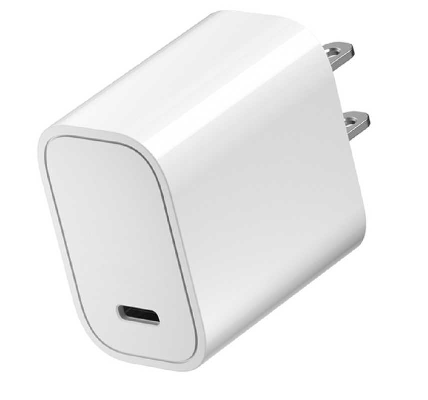 110-240V AC input, 20W PD fast charging, PPS support, black and white design, ideal for business travelers and international users.