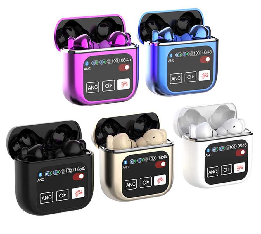 ETEK TWS écouteurs avec ANC & ENC 400mAh boîtier de recharge F10 pilote et Bluetooth à faible latence pour les jeux immersifs et la musique