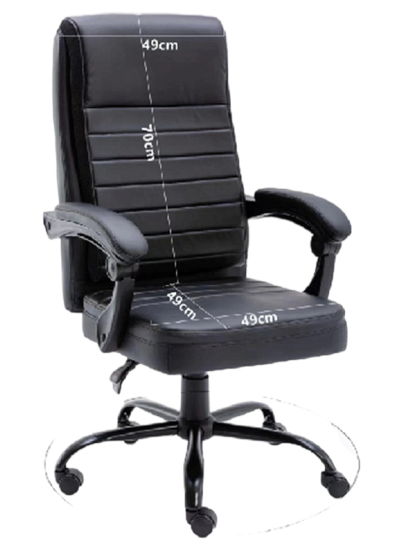 Mécanisme multifonctionnel Chaise de bureau de jeu ergonomique avec accoudoirs en PU à rebond élevé et dossier 320 mm Base en chrome avec roulettes en nylon
