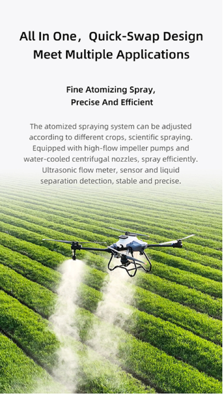 Z30P 30kg Load Agricultural Drones Solution sous la série Z nouvelle structure de poutre et les bras pliants en forme de Z