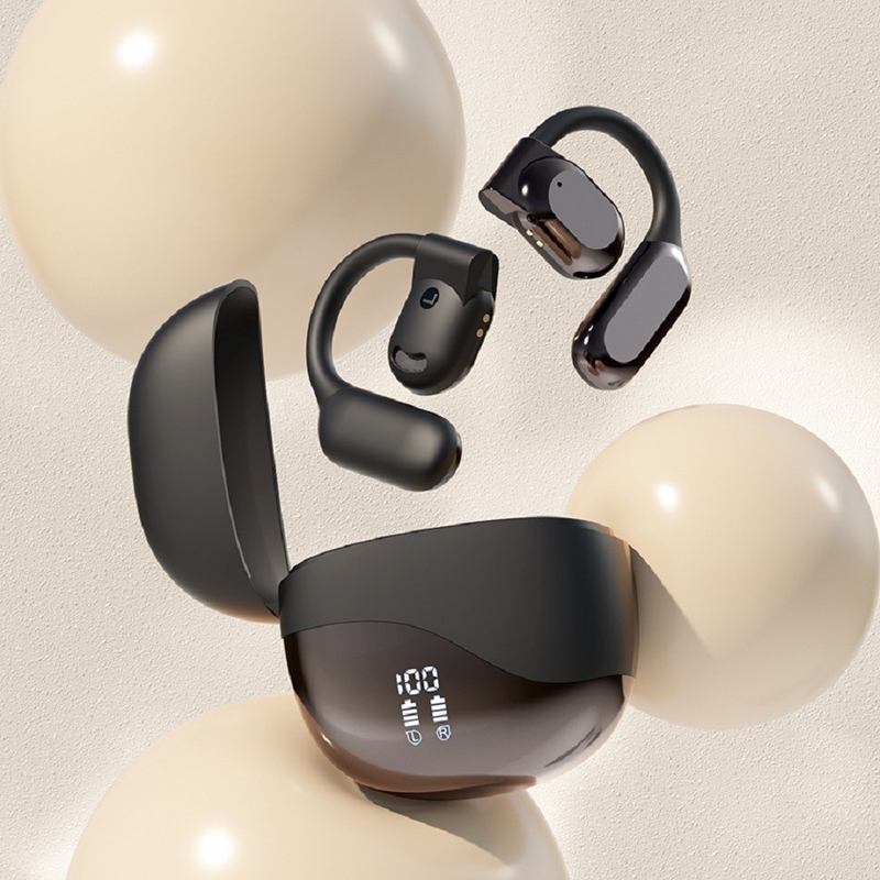 Bluetooth 5.4 écouteur avec une portée de 10 mètres jusqu'à 8-9 heures par appel 300mAh Chargeur fournit une puissance supplémentaire pour les déplacements professionnels, etc.