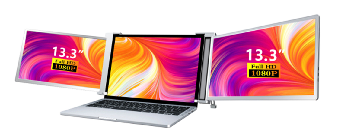 2 Écrans IPS de 13,3 pouces pour ordinateurs portables PC Téléphones mobiles et consoles de jeux HDR Prise en charge de 12 réglages de langue