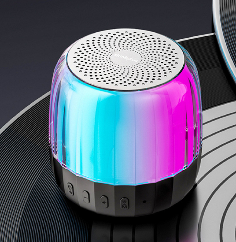 Bluetooth Speaker, puissance de sortie RMS de 15 W, haut-parleur 89 mm. Prend en charge la carte BT, TF (jusqu'à 32 Go), la radio FM et les lumières colorées, pour les amateurs de plein air, etc.