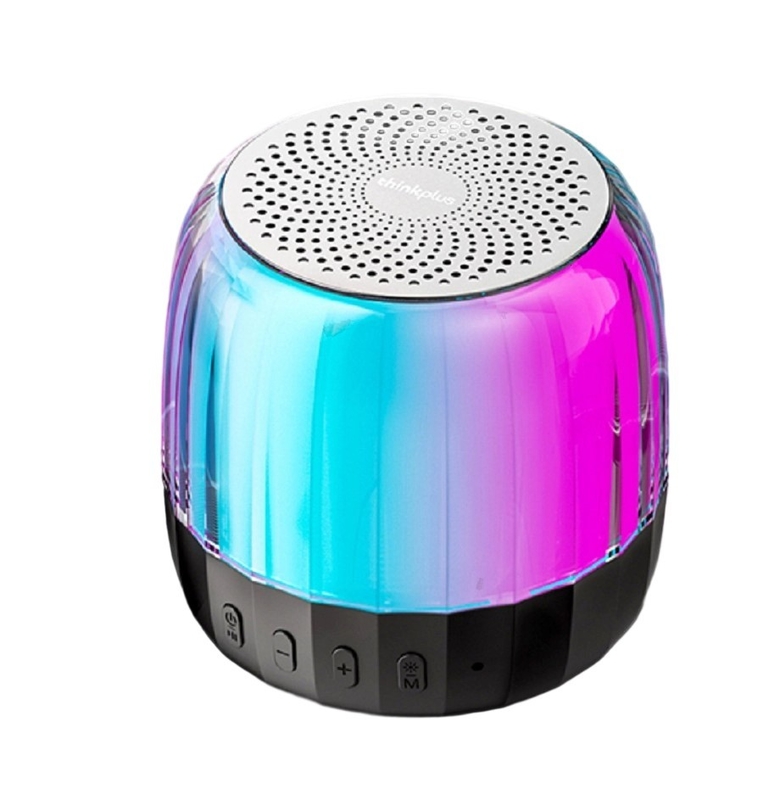 Bluetooth Speaker, puissance de sortie RMS de 15 W, haut-parleur 89 mm. Prend en charge la carte BT, TF (jusqu'à 32 Go), la radio FM et les lumières colorées, pour les amateurs de plein air, etc.