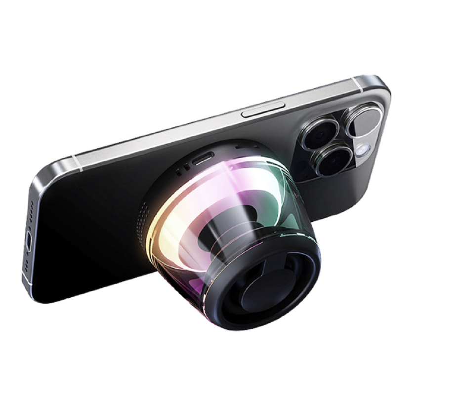 haut-parleur Bluetooth avec 5W de puissance 40mm pilote 500mAh batterie RGB lumière Bluetooth 5.3 Conception compacte 4x5x5.5cm