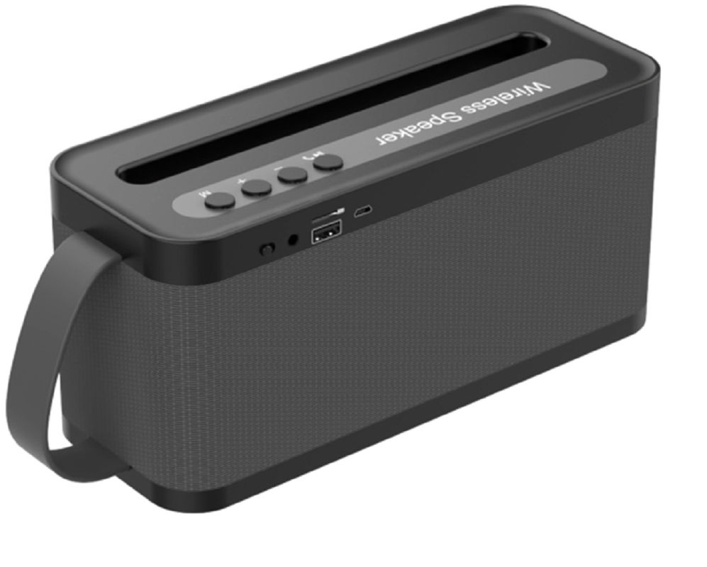 Haut-parleurs Bluetooth avec batterie 2400mAh, prise en charge Bluetooth, carte TF, radio FM, entrée AUX, lecture USB, appels mains libres pour une utilisation à domicile