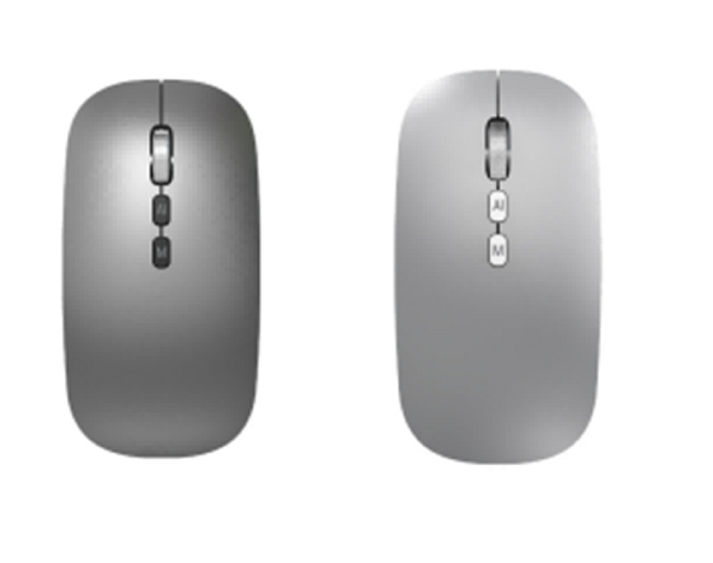 Souris IA sans fil 2,4G et Bluetooth Paramètres DPI réglables 800/1200/1600 Durée de vie jusqu'à 5 millions de clics.