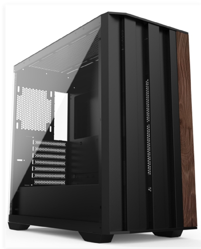 EATX Full-Tower Gaming Case SPCC + ABS + Structure en bois avant double USB 1.0 + USB 3.0 + Type-C Optionnel Triple soutient de refroidissement à l'eau