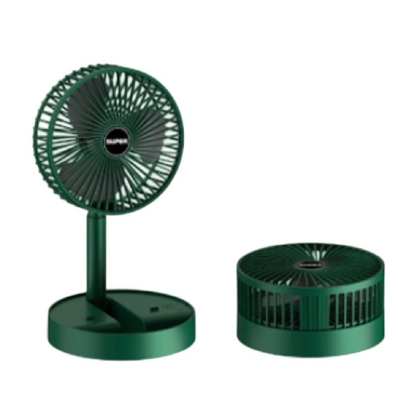 Ventilateur de bureau rechargeable par USB, compact, à piles, pour la maison, le bureau, les voyages ou les activités de plein air