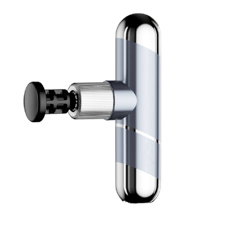 Masseur musculaire à écran tactile et double batterie, 4 têtes, 6 modes, 18W, Noir, Gris, Bleu