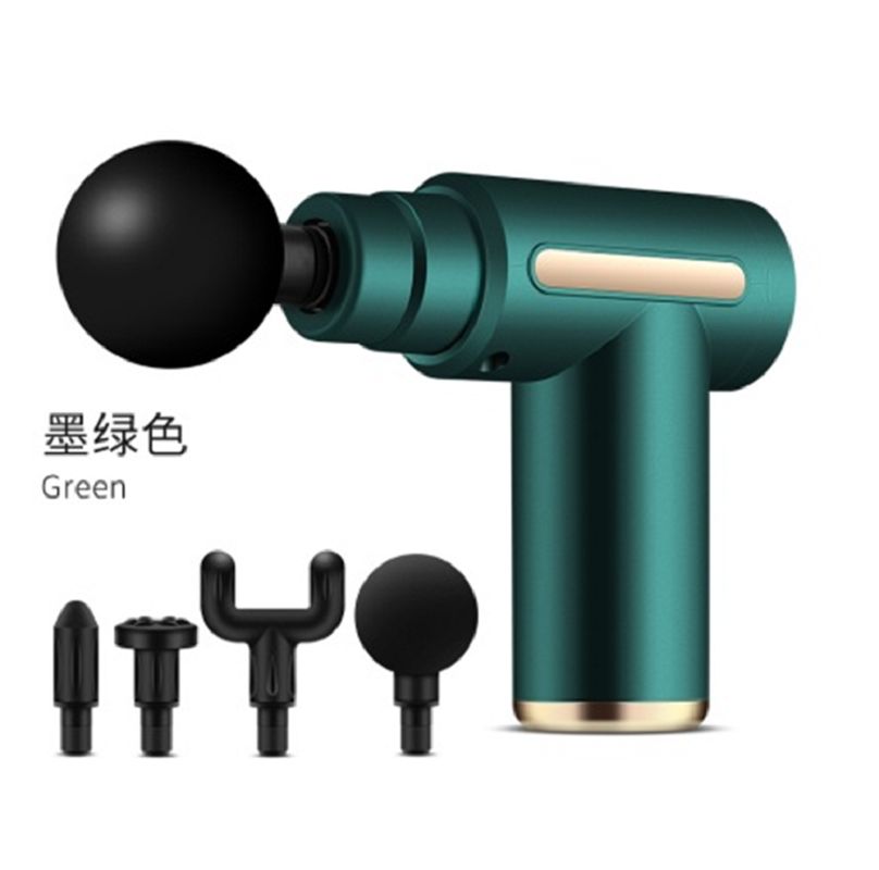 Massageur musculaire portatif à 6 modes avec 800 mAh 30 W de soulagement profond 4 têtes de massage pour le dos / les jambes rouge vert noir gris