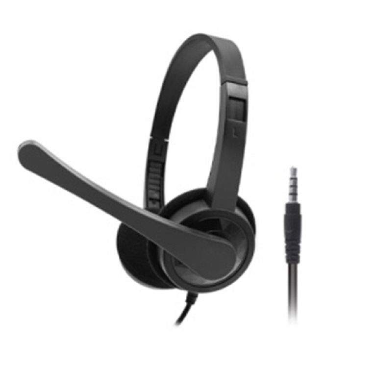 Casque filaire haute sensibilité, casque stéréo avec microphone, casque stéréo filaire 3,5 mm avec micro omnidirectionnel