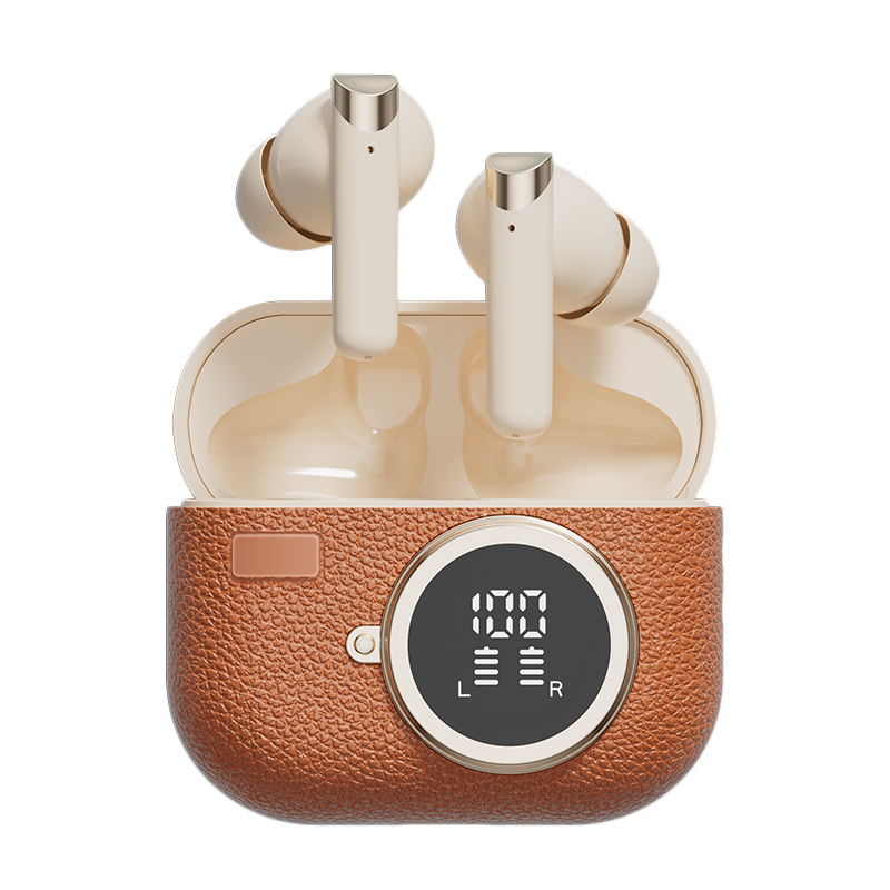 Écouteurs sans fil Bluetooth 5.4 ANC Écouteur F10 haut-parleur 300mAh Casse Type-C Chargement rapide Brun Complexe Vert