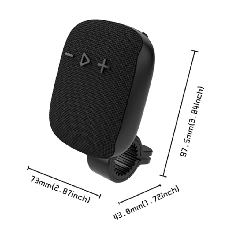 Bluetooth 5.3 haut-parleur 5W 45MM pilote 400mAh batterie ABS + Tissu + matériau en silicone TF / FM / USB Lecture et appel Noir Rouge Bleu