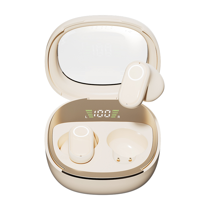 Écouteurs ETEK Bluetooth 5.4 TWS avec anneau en cuivre F13, cellule d'écouteur de 25mAh + boîtier de 200mAh (carte de protection), 3 options de couleur.