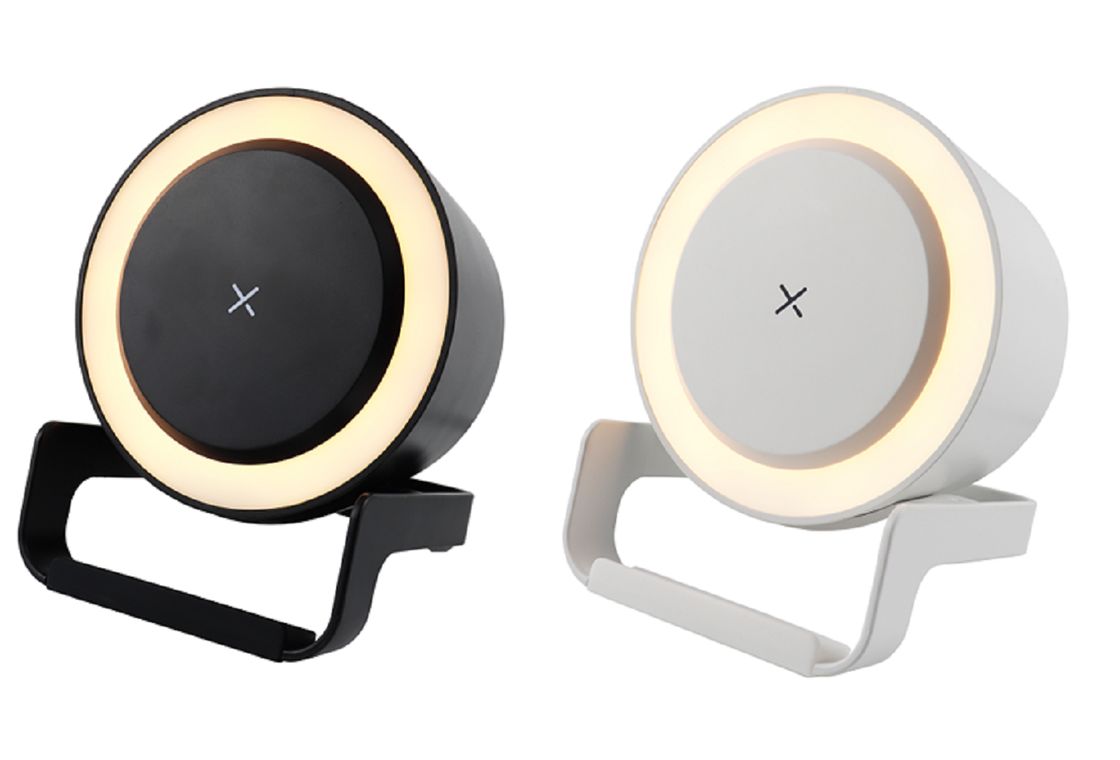 5W Bluetooth 5.3 haut-parleur avec lumière tactile RGB 57mm pilote ABS + construction en silicone Type-C Charge sans fil