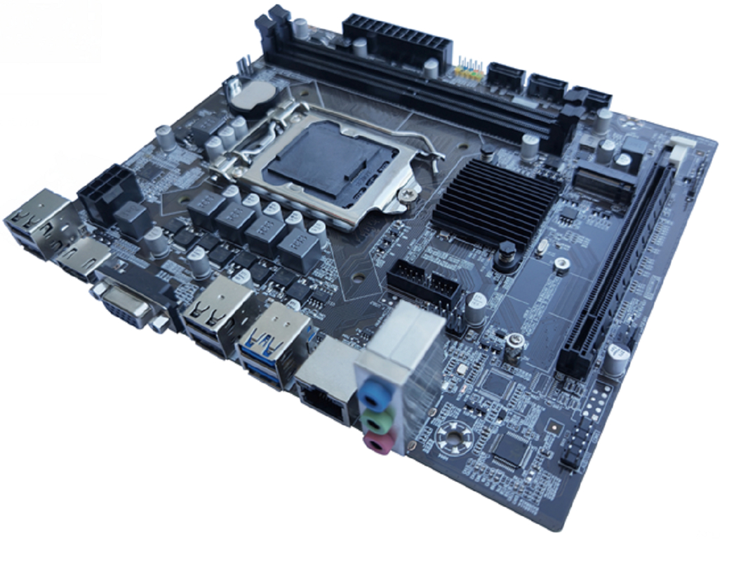 ETEK H110 Chipset Micro-ATX carte mère pour les processeurs de 6e à 9e génération Double canal DDR4 VGA+HDMI Sorties 3 * Ports SATA + 1 * M.2 Fente