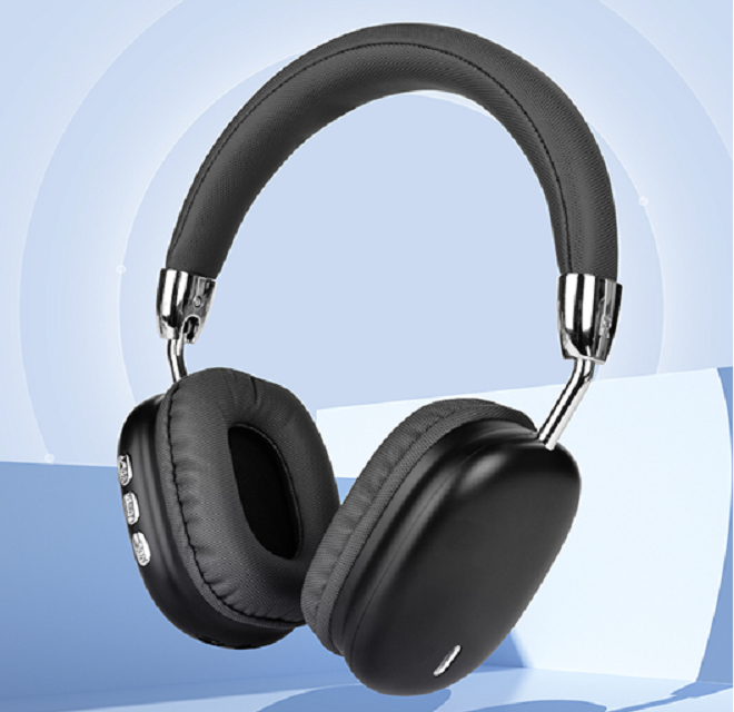Écouteurs Bluetooth V5.3 - 40mm Les pilotes 200mAh Batterie 6 heures de lecture en noir argent et rose