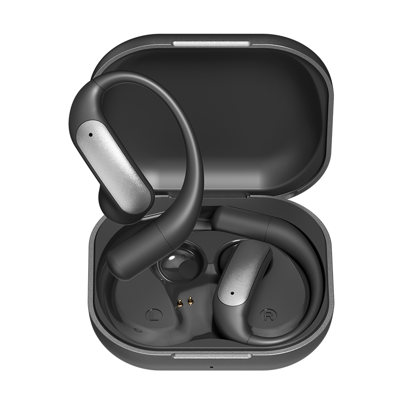 Écouteurs ETEK AI OWS avec Bluetooth 5.4, batterie d'écouteurs 40mAh, boîtier de charge 500mAh (protégé), film composite F10