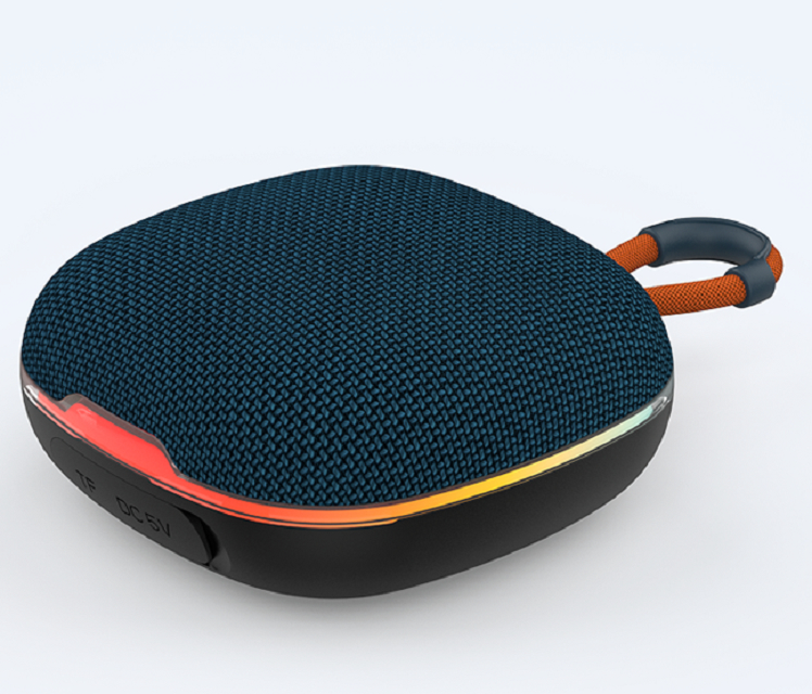 Enceinte Bluetooth sans fil Bluetooth 5.3, puce JL portée 10M Haut-parleur 52mm 5W*2 Sortie Emplacement pour carte TF Lumière RVB