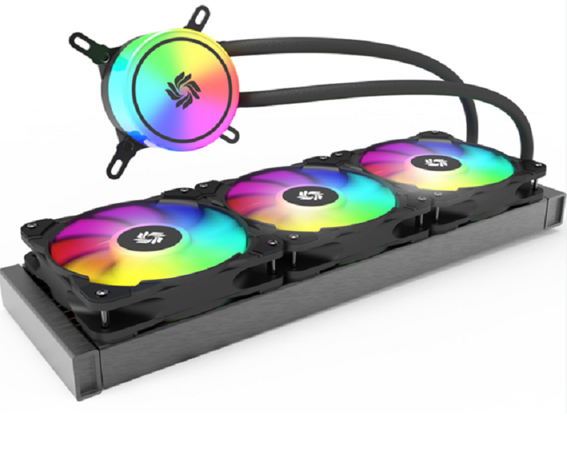 360 mm ARGB AIO refroidisseur liquide, bloc d'eau circulaire, radiateur 36027, ventilateur PWM 1800RPM, LGA1700/AM5, logo personnalisé