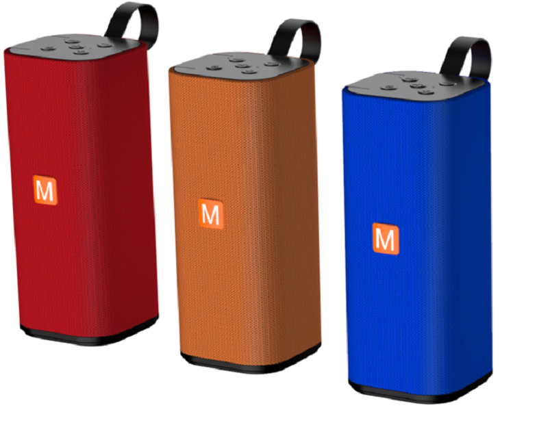 6W haut-parleur Bluetooth portable, ABS + Fabric, puce Jie Li, TF / FM / AUX / USB, appel sans mains, batterie de 1200 mAh