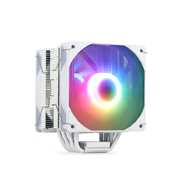 ETEK 6 tubes RGB CPU Cooler, deux ventilateurs PWM de 120 mm, prend en charge AMD, 153 * 100 * 122 mm, idéal pour les jeux et les ordinateurs de bureau haute performance